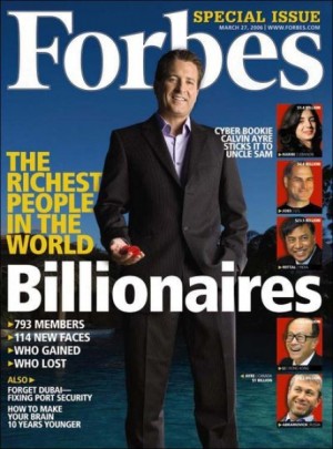 Обложка "Forbes" Реклама в издании "Forbes"